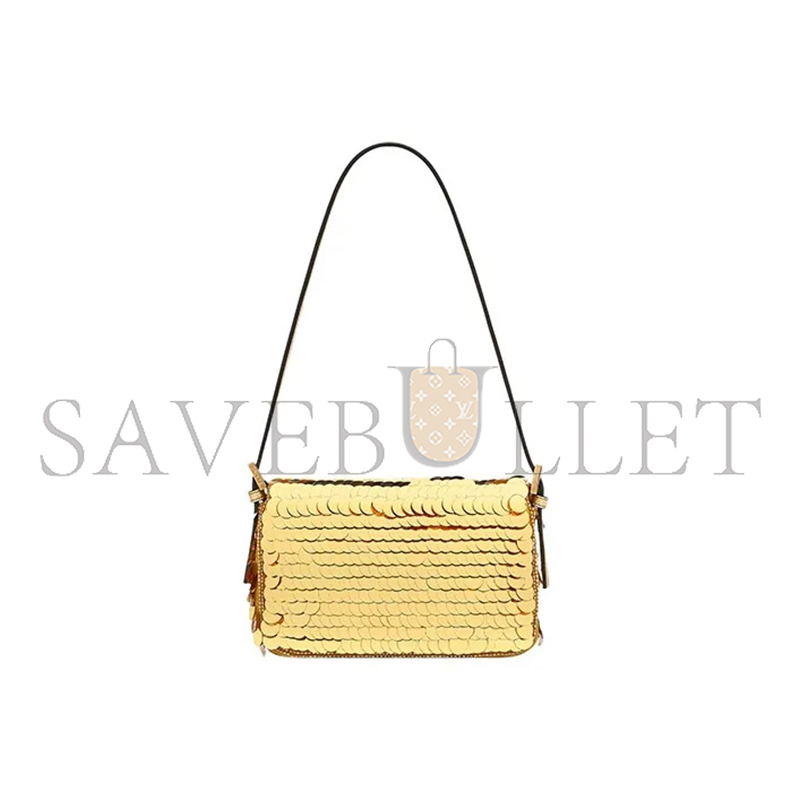 FENDI MINI SEQUIN BAGUETTE SHOULDER BAG 8BS049AISLF0MVW (19*11*6cm)